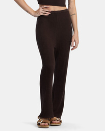 0 Swerve Flared Pants Brown AVJPT00115 RVCA