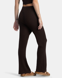 3 Swerve Flared Pants Brown AVJPT00115 RVCA