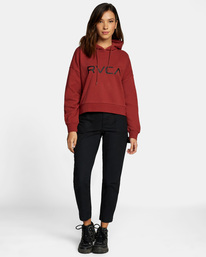 3 Big RVCA Cropped Hoodie  AVJSF00169 RVCA