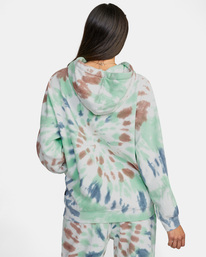rvca, All The Way Tie-Dye Hoodie, MINT (mnt) ALL THE WAY HOODIE AVJSF00189