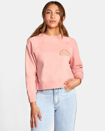 0 Good Times Crewneck Sweatshirt Blue AVJSF00193 RVCA
