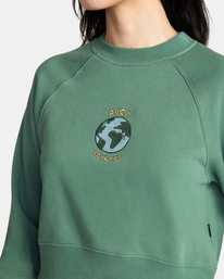 2 Love Her Crewneck Sweatshirt Purple AVJSF00202 RVCA