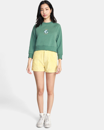 3 Love Her Crewneck Sweatshirt Purple AVJSF00202 RVCA