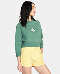 5 Love Her Crewneck Sweatshirt Purple AVJSF00202 RVCA