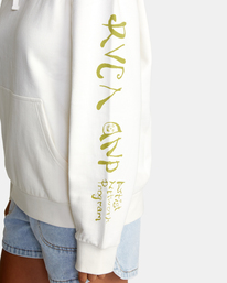 6 Serotonin Graphic Hoodie White AVJSF00206 RVCA