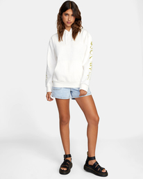 3 Serotonin Graphic Hoodie White AVJSF00206 RVCA