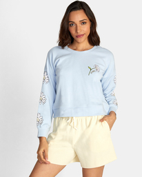 rvca, Better Dayz Terry Pullover, SKYWAY (bfb0) BETTER DAYZ FLEECE AVJSF00210