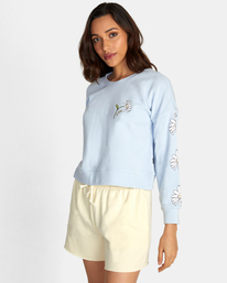 4 Better Dayz Terry Pullover Blue AVJSF00210 RVCA