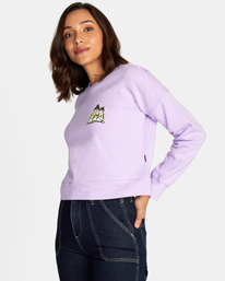 4 Mycelium Terry Pullover Purple AVJSF00214 RVCA