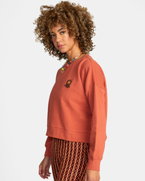 4 Vibe Terry Pullover Brown AVJSF00215 RVCA
