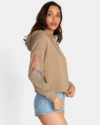 5 Breeze Pullover Hoodie Grey AVJSF00223 RVCA