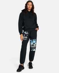 3 PTC Hoodie Black AVJSF00227 RVCA
