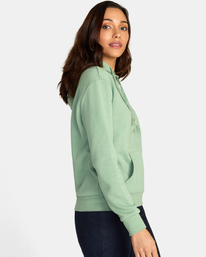 5 Palm Badge Pullover Hoodie  AVJSF00233 RVCA