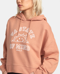 2 VA State Of Mind - Sweat à capuche pour Femme Marron AVJSF00248 RVCA