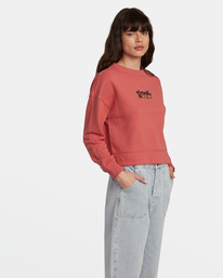 3 Thrive Sweatshirt Pink AVJSF00265 RVCA