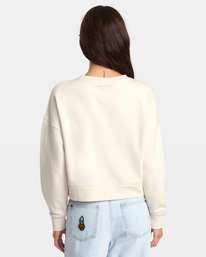 1 RVCA March Sweatshirt Beige AVJSF00266 RVCA