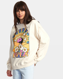 4 Someday - Sweat pour Femme Blanc AVJSF00291 RVCA