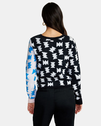 1 LP x KLW Inverted Cardigan Sweater Black AVJSW00141 RVCA