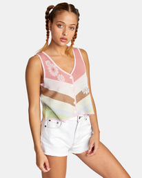 5 The Trouble Tank Top  AVJSW00143 RVCA