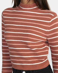 2 Après Sweater Long Sleeve Crop Top Brown AVJSW00148 RVCA