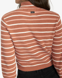 6 Après Sweater Long Sleeve Crop Top Brown AVJSW00148 RVCA
