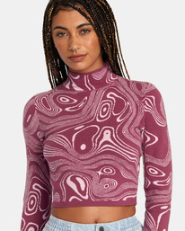 2 Après Sweater Long Sleeve Crop Top Green AVJSW00148 RVCA