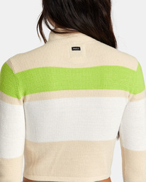6 Après Sweater Long Sleeve Crop Top White AVJSW00148 RVCA
