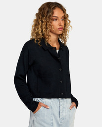 5 Brady Cardigan Sweater Black AVJSW00149 RVCA