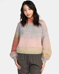 rvca, Dream Cycle Turtleneck Sweater, APRICOT (apr) DREAM CYCLE SWEATER AVJSW00152