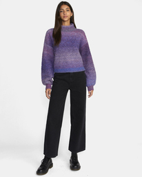 3 Dream Cycle Turtleneck Sweater Purple AVJSW00152 RVCA