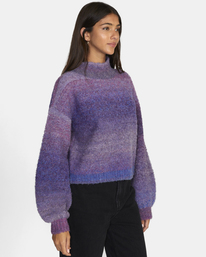 5 Dream Cycle Turtleneck Sweater Purple AVJSW00152 RVCA