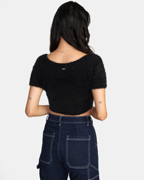 rvca, Murray Cropped Sweater, BLACK (blk) MURRAY SWEATER AVJSW00155