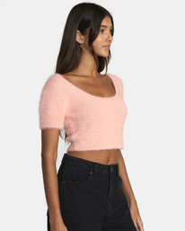 5 Murray Cropped Sweater Orange AVJSW00155 RVCA