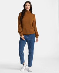 3 Vineyard - Maglia da Donna Brown AVJSW00160 RVCA