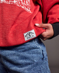 8 Skyline Sweater Red AVJSW00163 RVCA