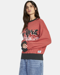 13 Skyline Sweater Red AVJSW00163 RVCA