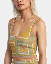 2 Shadow Box - Kurzes Top für Frauen  AVJSW00166 RVCA