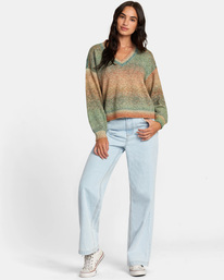 3 Long Distance - Jumper for Women Grey AVJSW00183 RVCA