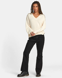 3 Long Distance - Pullover für Frauen Weiss AVJSW00183 RVCA