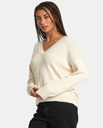 4 Long Distance - Pullover für Frauen Weiss AVJSW00183 RVCA