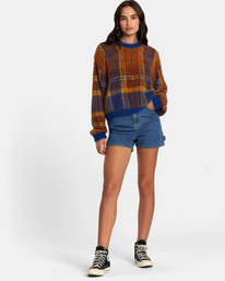 3 Prep - Jersey Cerrado para Mujer Azul AVJSW00195 RVCA