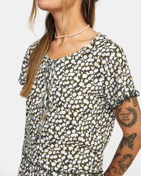 2 In Your Dreams Pointelle Knit Top Black AVJTO00128 RVCA