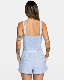 rvca, Nocturnal Crop Tank Top, GREY PURPLE (gpu) NOCTURNAL TANK AVJTO00129