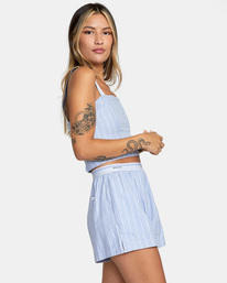 7 Nocturnal Crop Tank Top Grey AVJTO00129 RVCA