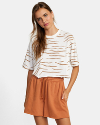 1 Test Drive Cropped Tee White AVJTO00132 RVCA