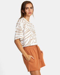 6 Test Drive Cropped Tee White AVJTO00132 RVCA
