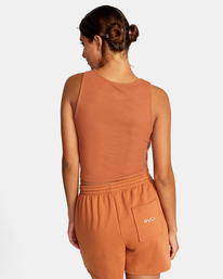 rvca, Test Drive Cropped Tank Top, AMBER (abe) TEST DRIVE CROP TANK AVJTO00133