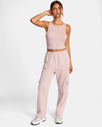 4 Test Drive Cropped Tank Top Grey AVJTO00133 RVCA