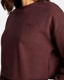 2 Test Drive Cropped Sweatshirt Brown AVJTO00134 RVCA