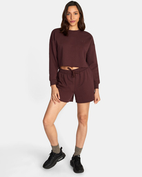 3 Test Drive Cropped Sweatshirt Brown AVJTO00134 RVCA